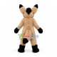 Innocent Brown Shaggy Wolf Cub Mascot Costume Innocent Brown Shaggy Wolf Cub Mascot Costume