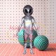 Silver Tin Alien Adult Mascot Costume Silver Tin Alien Adult Mascot Costume