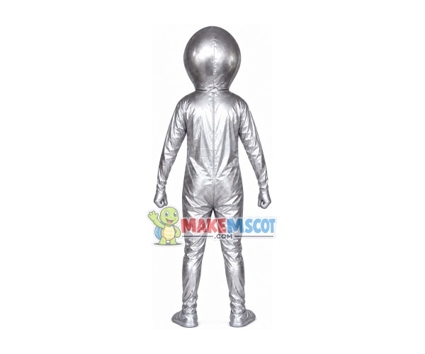 Silver Tin Alien Adult Mascot Costume Silver Tin Alien Adult Mascot Costume