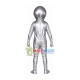 Silver Tin Alien Adult Mascot Costume Silver Tin Alien Adult Mascot Costume