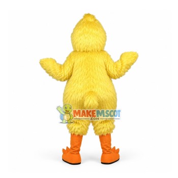 Hobbled Plump Yellow Chicken Mascot Costume