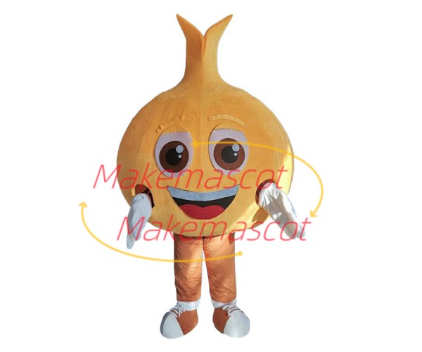 Whole Yellow Onion Cartoon Mascot Costume Whole Yellow Onion Cartoon Mascot Costume
