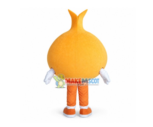 Whole Yellow Onion Cartoon Mascot Costume Whole Yellow Onion Cartoon Mascot Costume
