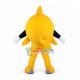 Round Body Yellow Bubble Fish Mascot Costume Round Body Yellow Bubble Fish Mascot Costume