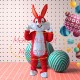 Bright Colored Cartoon Bugs Bunny Mascot Costume Bright Colored Cartoon Bugs Bunny Mascot Costume