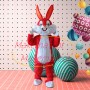 Bright Colored Cartoon Bugs Bunny Mascot Costume