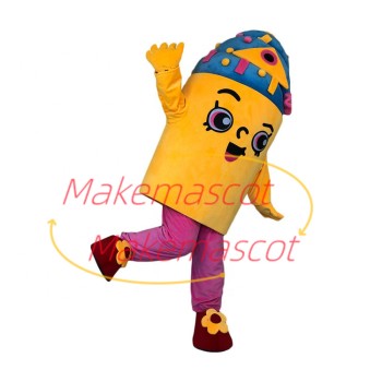 Blueberry Flavored Cupcake Filled With Sugar Granules Mascot Costume Blueberry Flavored Cupcake Filled With Sugar Granules Mascot Costume