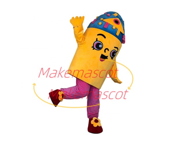 Blueberry Flavored Cupcake Filled With Sugar Granules Mascot Costume