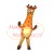Baby Giraffe Printed With Red Stars Mascot Costume