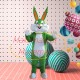 Bright Colored Cartoon Bugs Bunny Mascot Costume Bright Colored Cartoon Bugs Bunny Mascot Costume