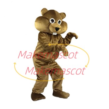 Acting Carefully Brown Chipmunk Mascot Costume Acting Carefully Brown Chipmunk Mascot Costume