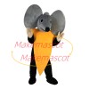 Triangle Cheese Mouse With Big Ears Mascot Costume