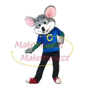 The Polite Gray Mouse Adult Mascot Costume The Polite Gray Mouse Adult Mascot Costume