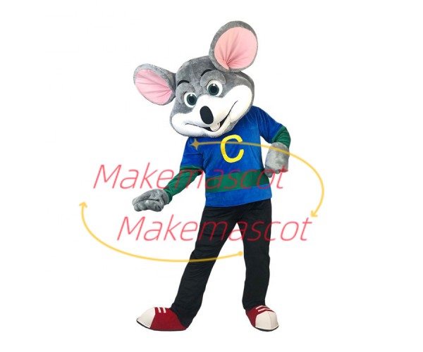 The Polite Gray Mouse Adult Mascot Costume The Polite Gray Mouse Adult Mascot Costume