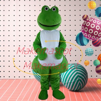 Warm Frog Mother Cartoon Mascot Costume