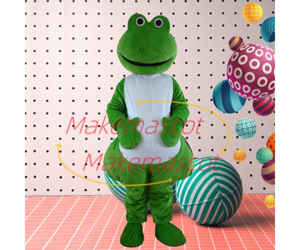 Warm Frog Mother Cartoon Mascot Costume Warm Frog Mother Cartoon Mascot Costume
