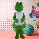 Warm Frog Mother Cartoon Mascot Costume Warm Frog Mother Cartoon Mascot Costume