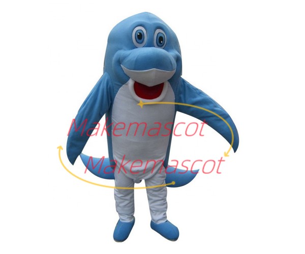 Adult Standing Version Dolphin Mascot Costume Adult Standing Version Dolphin Mascot Costume