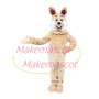 The Khaki Rabbit Following the Order Mascot Costume
