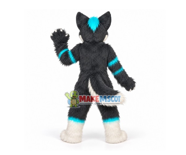 Mischievous The Long Wool Husky Dog Mascot Costume Mischievous The Long Wool Husky Dog Mascot Costume