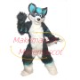 Mischievous The Long Wool Husky Dog Mascot Costume