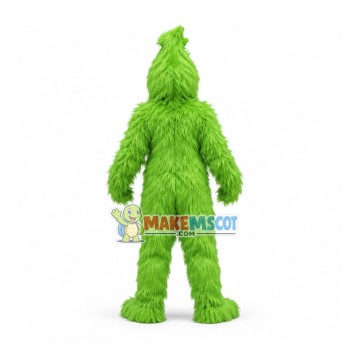 Coquettish Green Orangutan Long Wool Mascot Costume Coquettish Green Orangutan Long Wool Mascot Costume
