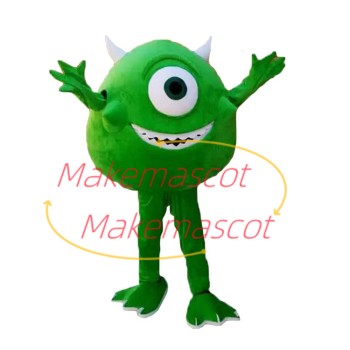 One-eyed Monster Mike Wazowski Mascot Costume