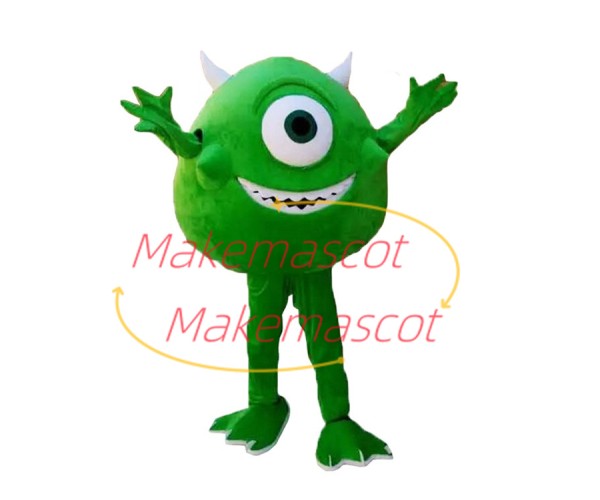 One-eyed Monster Mike Wazowski Mascot Costume One-eyed Monster Mike Wazowski Mascot Costume