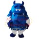 Ugly-looking Blue Hairy Monster Mascot Costume Ugly-looking Blue Hairy Monster Mascot Costume
