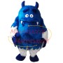 Ugly-looking Blue Hairy Monster Mascot Costume