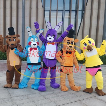 Five Nights at Freddys Horror Game Character Mascot Costume Five Nights at Freddys Horror Game Character Mascot Costume