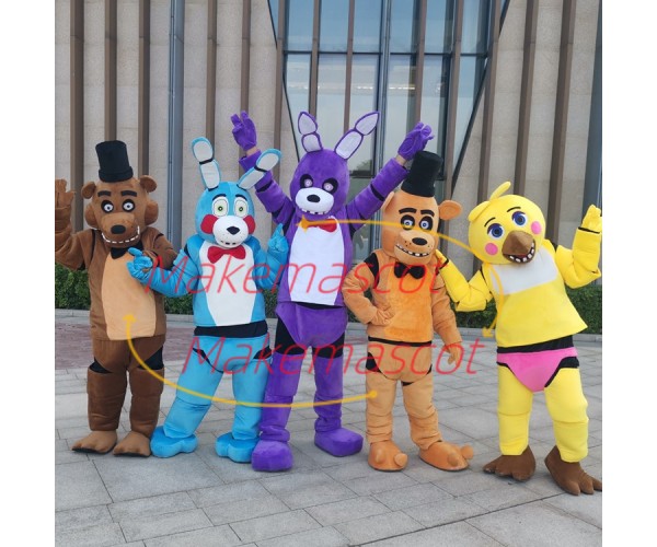 Five Nights at Freddys Horror Game Character Mascot Costume Five Nights at Freddys Horror Game Character Mascot Costume