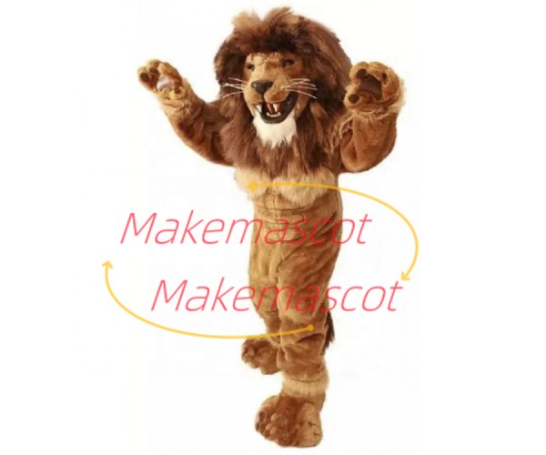 Terrifying Predator Lion King Mascot Costume Terrifying Predator Lion King Mascot Costume