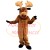 Adult Moose With Strong Antlers Mascot Costume