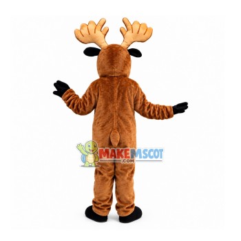 Adult Moose With Strong Antlers Mascot Costume Adult Moose With Strong Antlers Mascot Costume