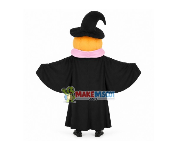 Dark Wizard Pumpkin Mascot Costume for Halloween Dark Wizard Pumpkin Mascot Costume for Halloween