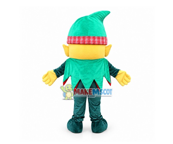 Dwarf Elf In Green Hat Mascot Costume Dwarf Elf In Green Hat Mascot Costume