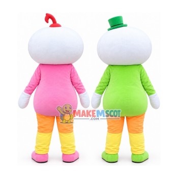 Colorful Note Smiley Doll Mascot Costume Colorful Note Smiley Doll Mascot Costume