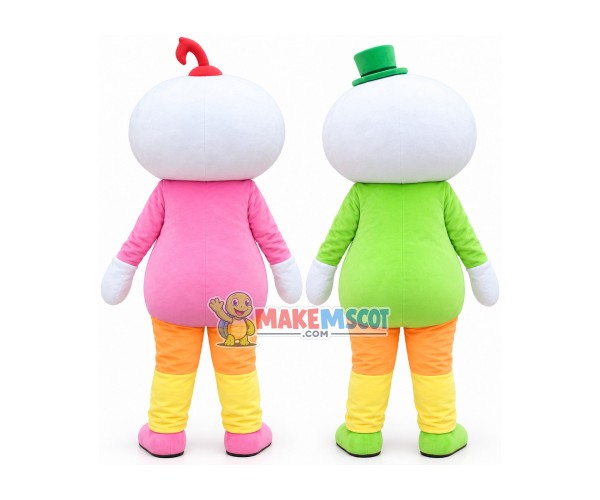 Colorful Note Smiley Doll Mascot Costume Colorful Note Smiley Doll Mascot Costume