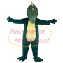 Slack Pointed Head Green Dinosaur Mascot Costume
