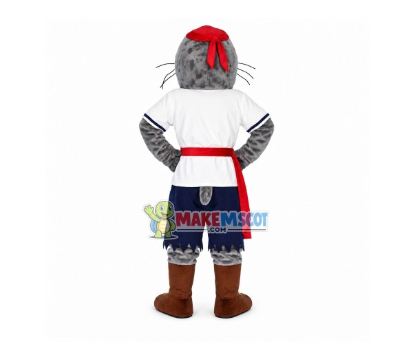 Wrestler Seal Tied To Race Rope Mascot Costume Wrestler Seal Tied To Race Rope Mascot Costume