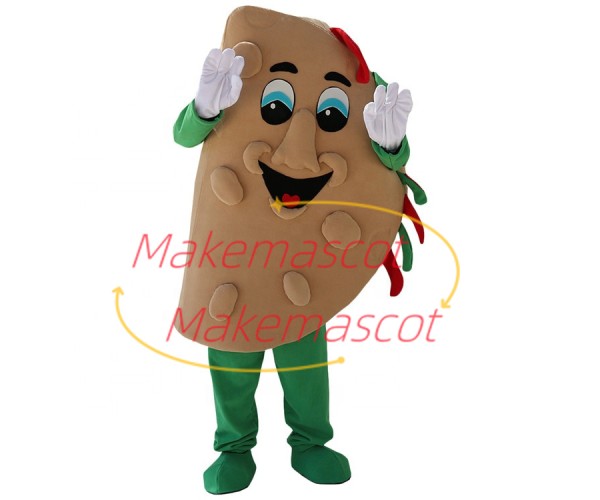 Fluffy Pancake Full of Vegetable Fillings Mascot Costume Fluffy Pancake Full of Vegetable Fillings Mascot Costume