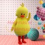 Fashion Style Little Yellow Duck Mascot Costume