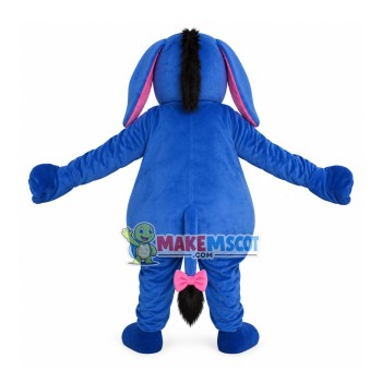 Pessimistic Donkey Eeyore Cartoon Mascot Costume Pessimistic Donkey Eeyore Cartoon Mascot Costume