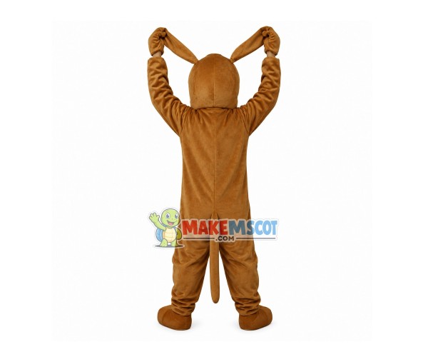 Naughty House Dog Pulling Ears Mascot Costume Naughty House Dog Pulling Ears Mascot Costume