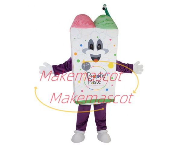 Sicilian Two-color Jam Ice Cream Mascot Costume Sicilian Two-color Jam Ice Cream Mascot Costume