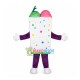 Sicilian Two-color Jam Ice Cream Mascot Costume Sicilian Two-color Jam Ice Cream Mascot Costume