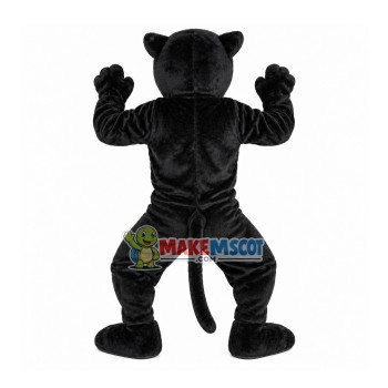 Focused Black Panther In Hunting State Mascot Costume Focused Black Panther In Hunting State Mascot Costume