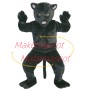 Focused Black Panther In Hunting State Mascot Costume