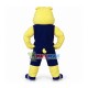Fitness Trainer The Yellow Muscular Bulldog Mascot Costume Fitness Trainer The Yellow Muscular Bulldog Mascot Costume